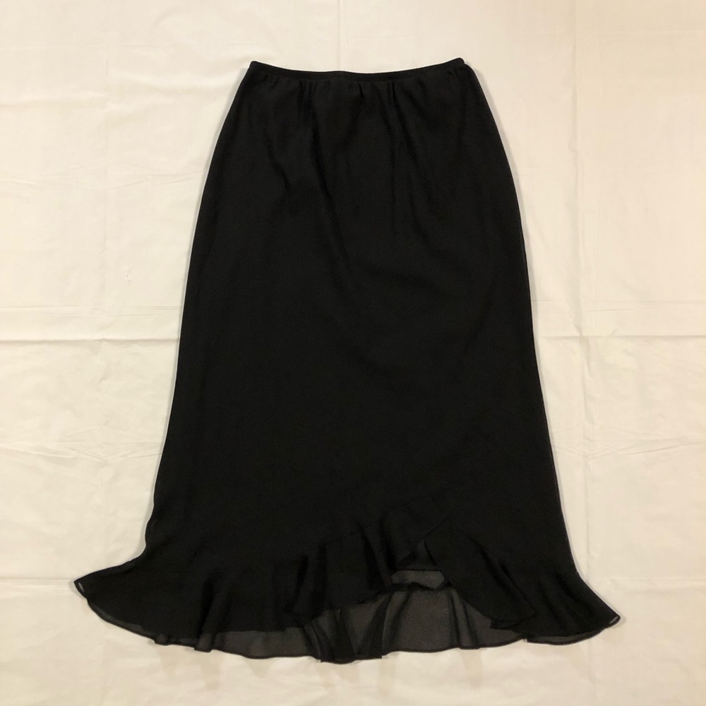J.B.S LTD. Women’s Elastic Waist Long Black Skirt size 10P